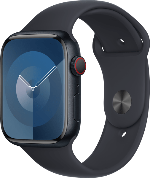 Apple Watch Series 9 (45mm) in Midnight Alum / Midnight Band - M / L |  Spectrum Mobile